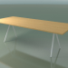 3D Modell Rechteckiger Tisch 5434 (H 74 - 100x240 cm, Beine 150 °, furnierte L22 natürliche Eiche, V12) - Vorschau