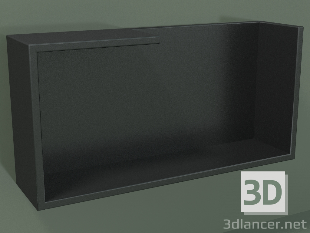 3D Modell Horizontales Regal (90U19005, Deep Nocturne C38, L 48, P 12, H 24 cm) - Vorschau