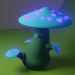 modello 3D di fungo nucleare comprare - rendering