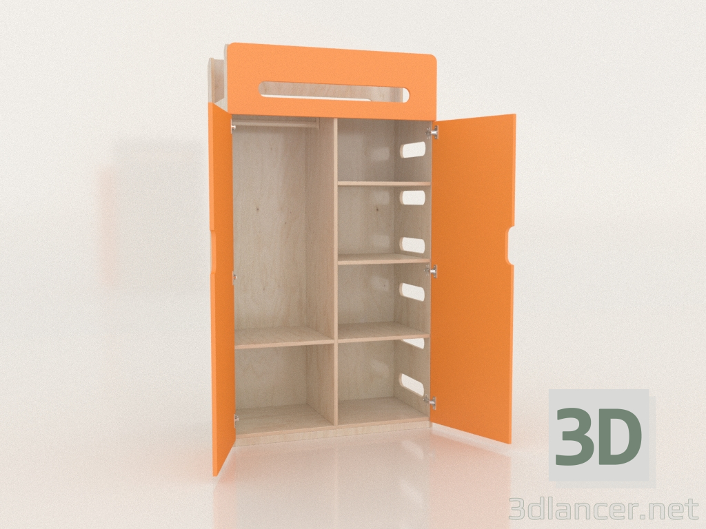 3D Modell Kleiderschrank offen MOVE WA (WOMWA1) - Vorschau