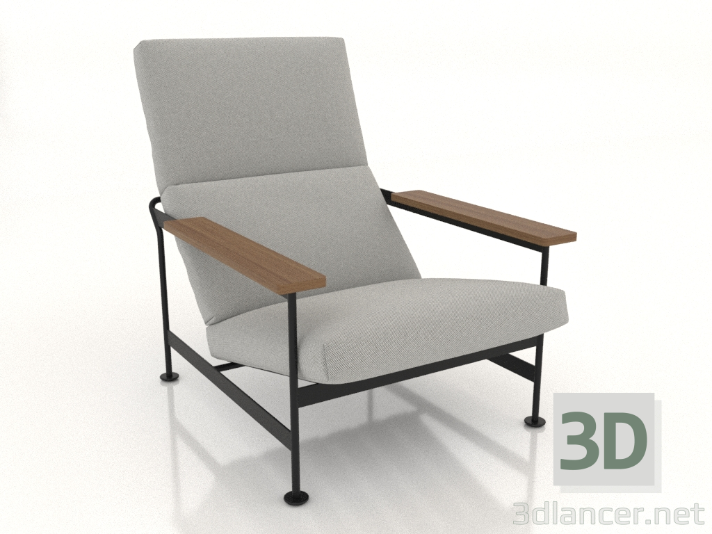 3D Modell Gartenstuhl - Vorschau