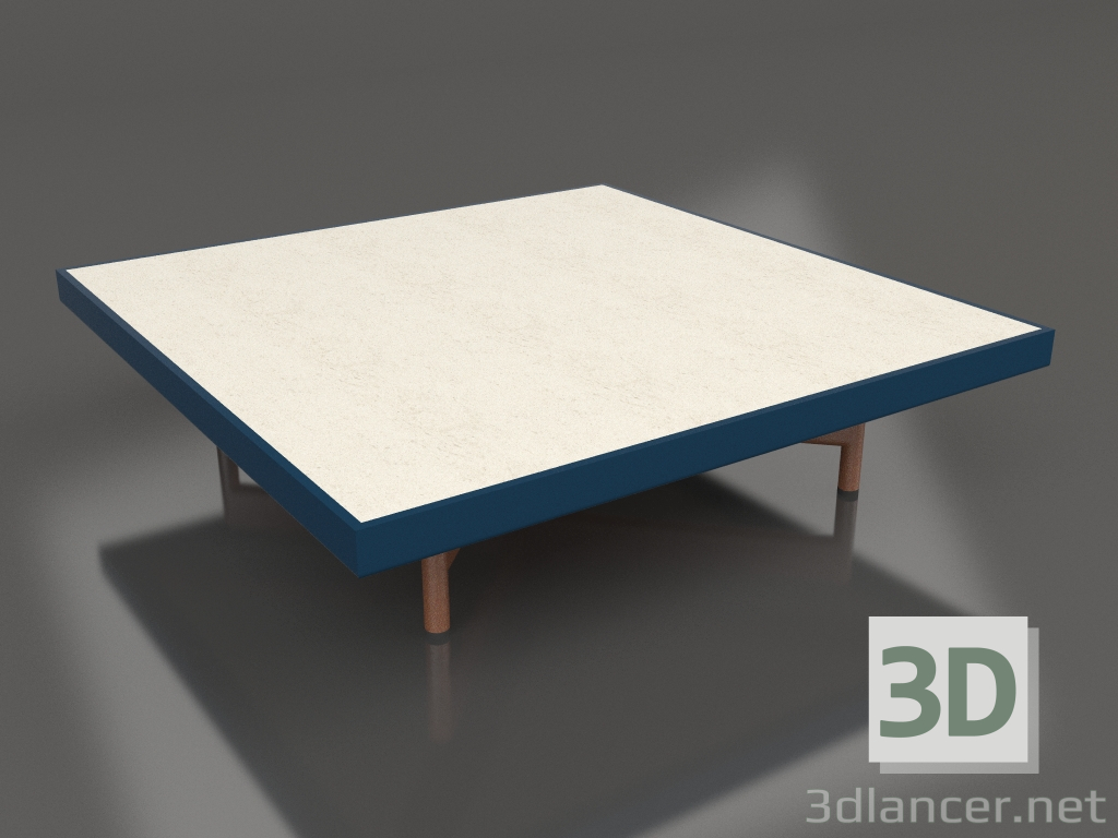 Modelo 3d Mesa de centro quadrada (azul cinza, DEKTON Danae) - preview