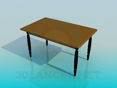 3d model Dining table - preview 3d model Dining table - preview