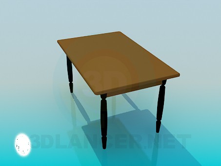 3d model Dining table - preview 3d model Dining table - preview