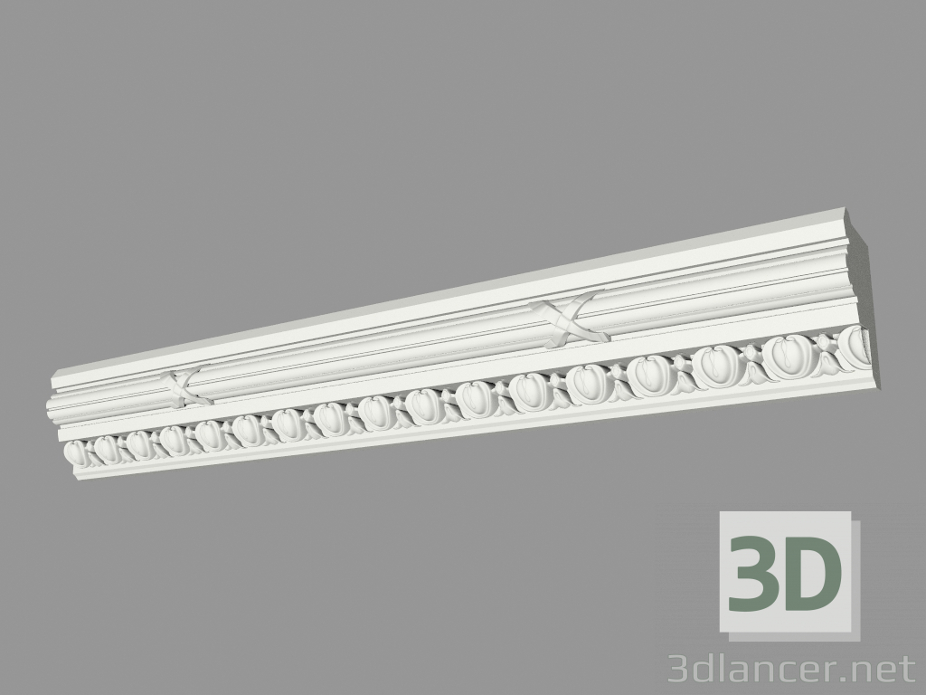 3D modeli Kalıplı saçak (KF54) - önizleme