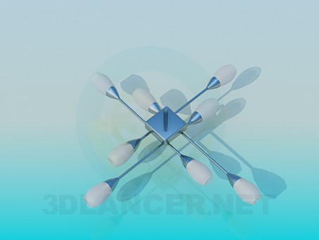 3d model Chandelier in the form of tulips - preview 3d model Chandelier in the form of tulips - preview