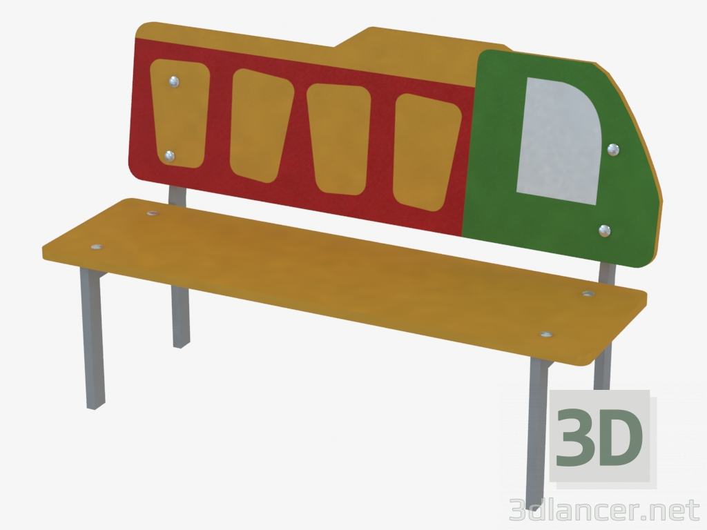 3D Modell Sitzbank (8048) - Vorschau