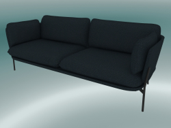 Sofa Sofa (LN3.2, 84x220 H 75cm, Pieds noirs chauds, Sunniva 2 192)