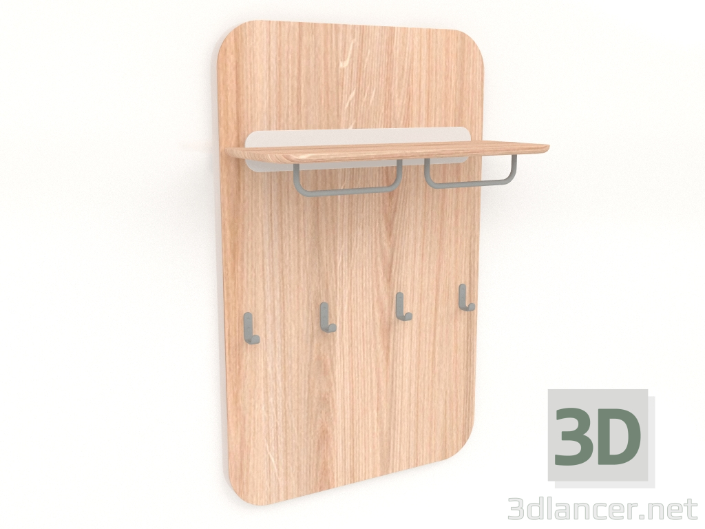 3d model Wall-mounted clothes hanger Ena - preview