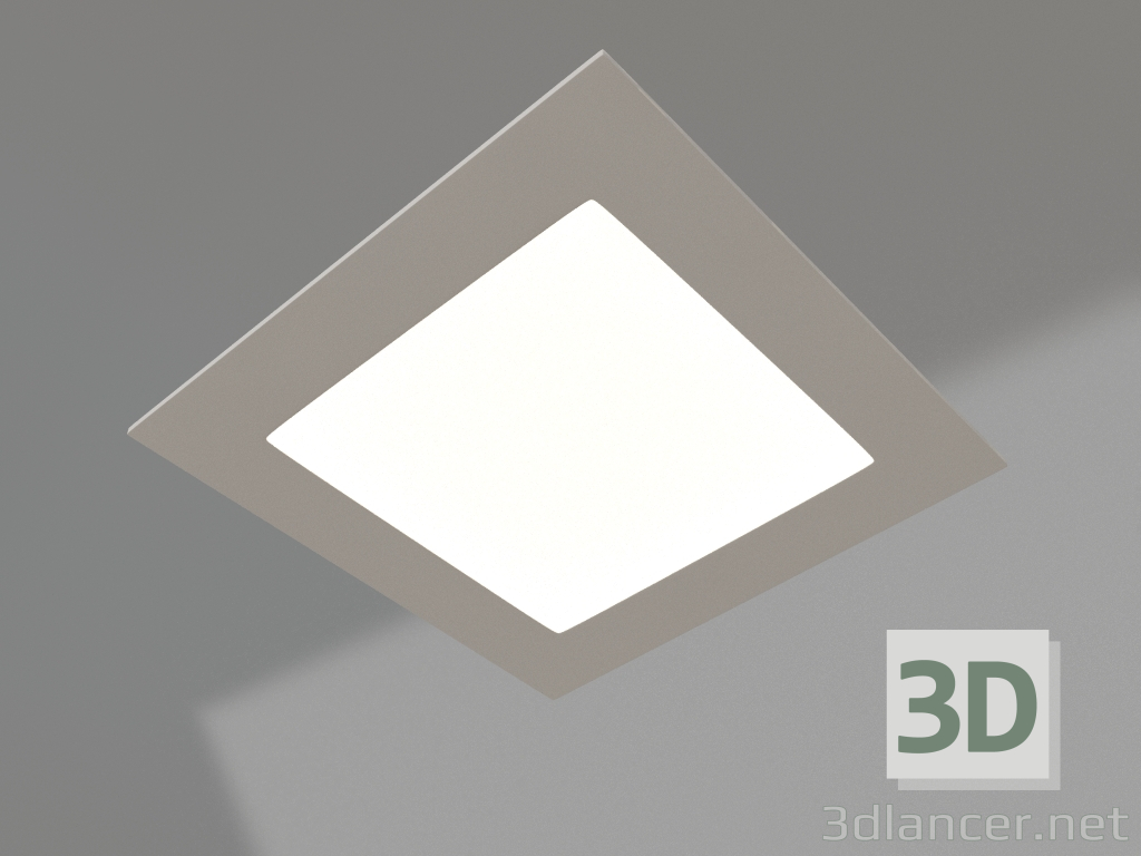 modello 3D Lampada DL-142x142M-13W Bianco - anteprima