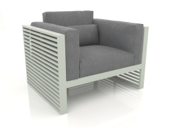 Lounge chair with a high back (Cement gray)