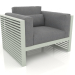 3d модель Крісло для відпочинку з високою спинкою (Cement grey) – превью