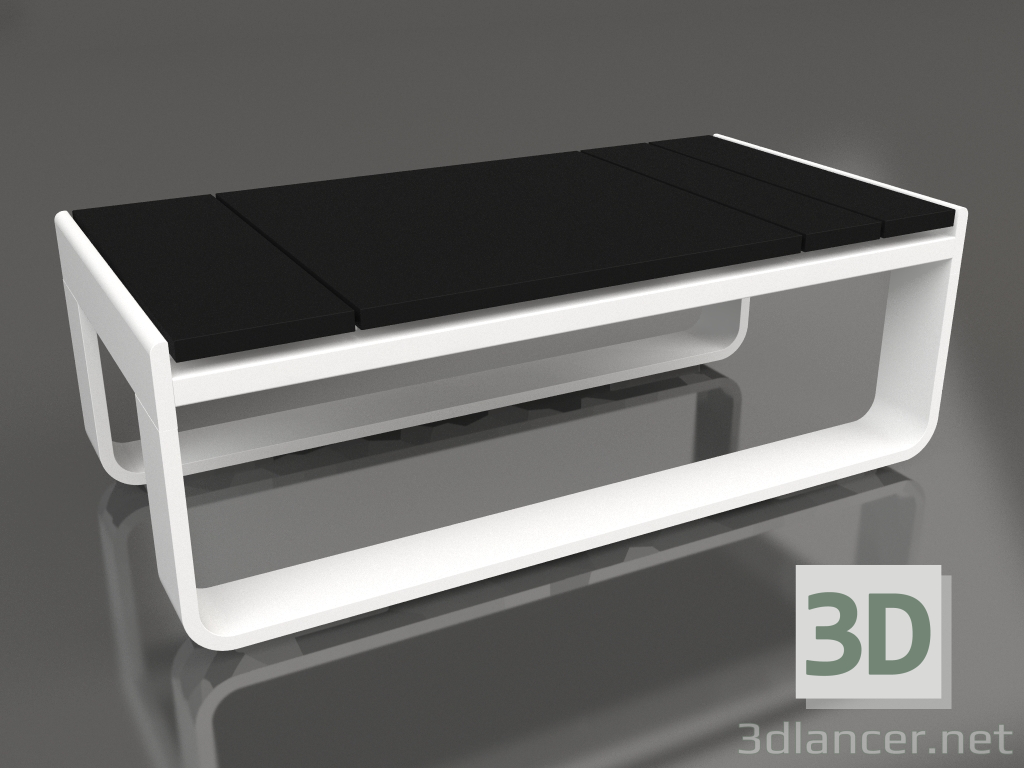 modello 3D Tavolino 35 (DEKTON Domoos, Bianco) - anteprima