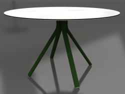 Sütun ayaklı yuvarlak yemek masası Ø120 (Şişe yeşili)