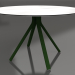 3D modeli Sütun ayaklı yuvarlak yemek masası Ø120 (Şişe yeşili) - önizleme