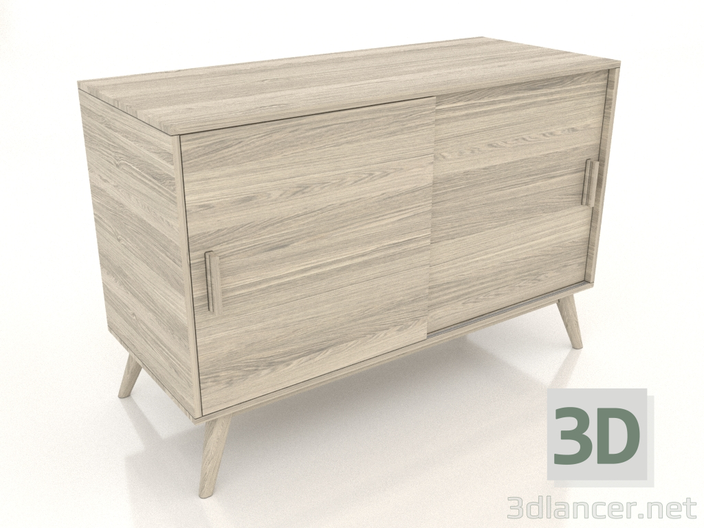 Modelo 3d Cômoda 2 1200x500 mm (carvalho iluminado) - preview