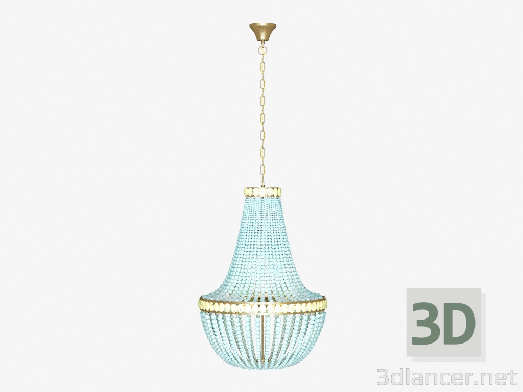 3D modeli Süspansiyon lambası VENEZIA CHANDELIER (CH076-6-BU) - önizleme