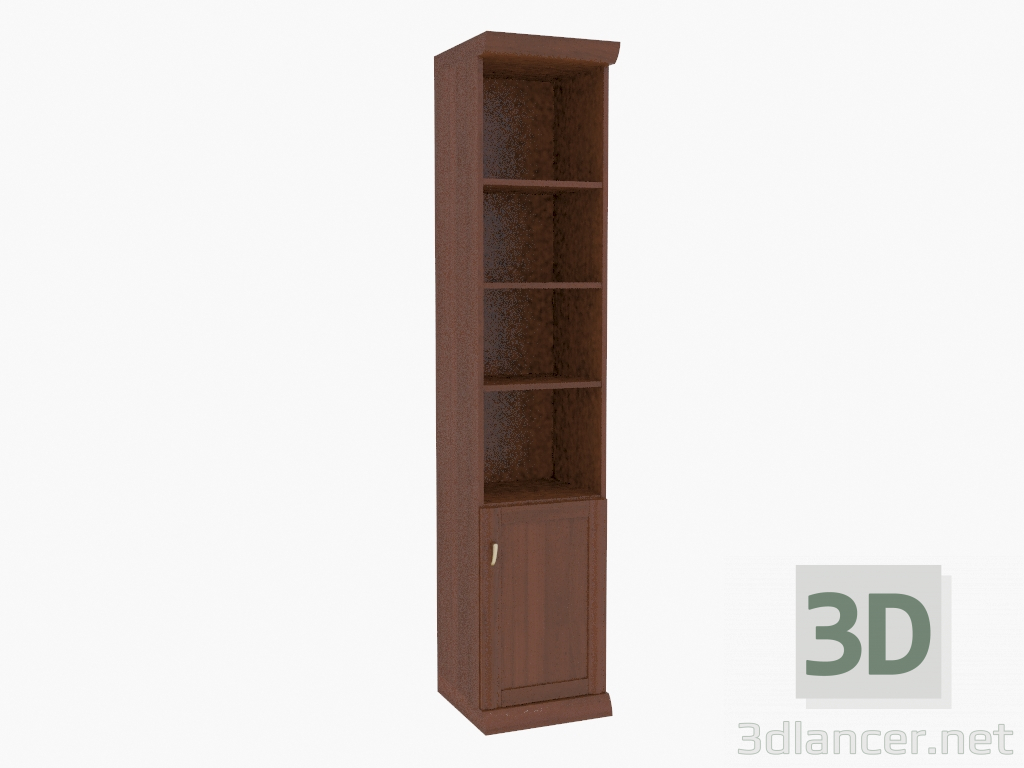 modèle 3D Cabinet étroit avec des étagères ouvertes (261-30) - preview