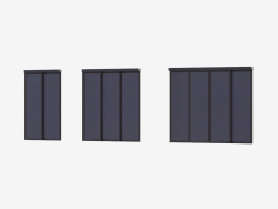 Zwischenraumabtrennung von A6 (dunkelbraunes transparentes schwarzes Glas)