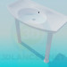 3d model Sink with legs - preview