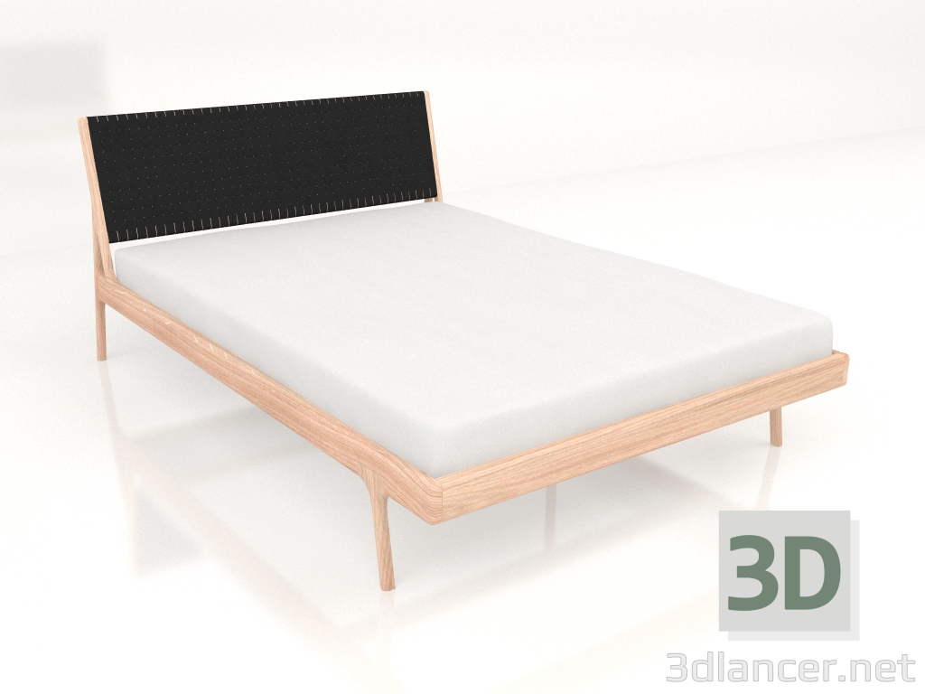 3 डी मॉडल डार्क हेडबोर्ड 140X200 के साथ डबल बेड फॉन - पूर्वावलोकन
