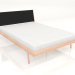 3d модель Кровать двуспальная Fawn с темным изголовьем 140Х200 – превью