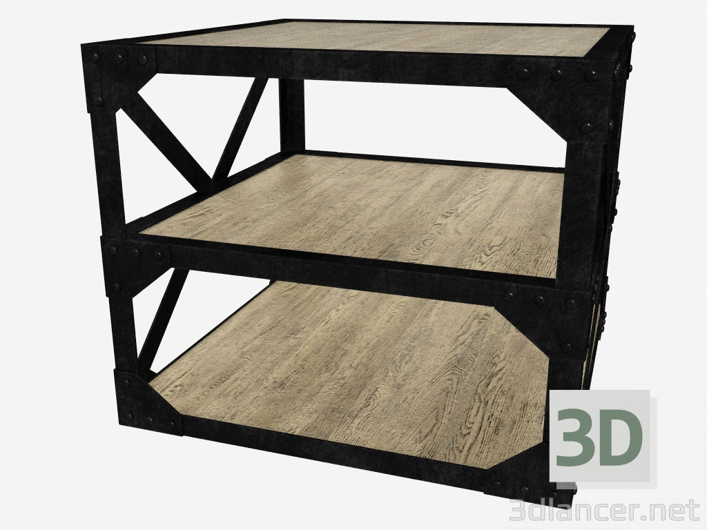 3D Modell Tabelle Seite Turm (522.001) - Vorschau