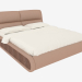 3d модель Ліжко двоспальне з бічними вставками – превью