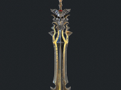 Fantasy sword 18 3d model