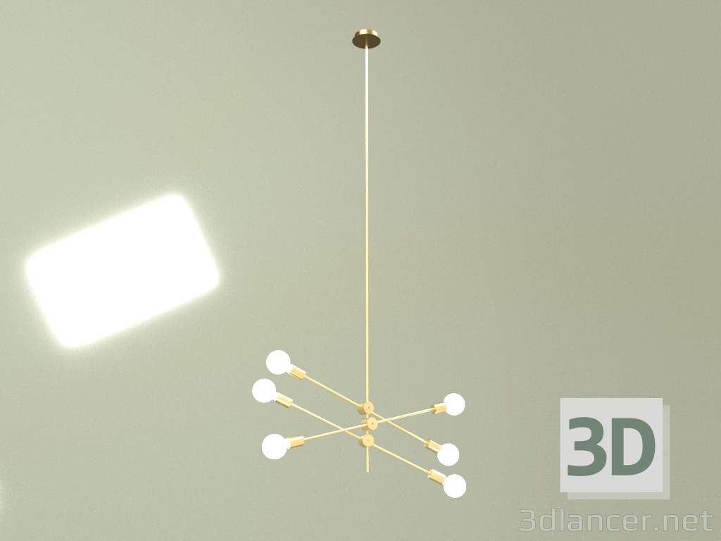3d модель Потолочный светильник Nook, 6 ламп – превью