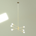modello 3D Lampada da soffitto Nook, 6 luci - anteprima
