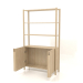 3d model Rack ST 05 (with open doors, 1000x300x1725, wood white) - preview