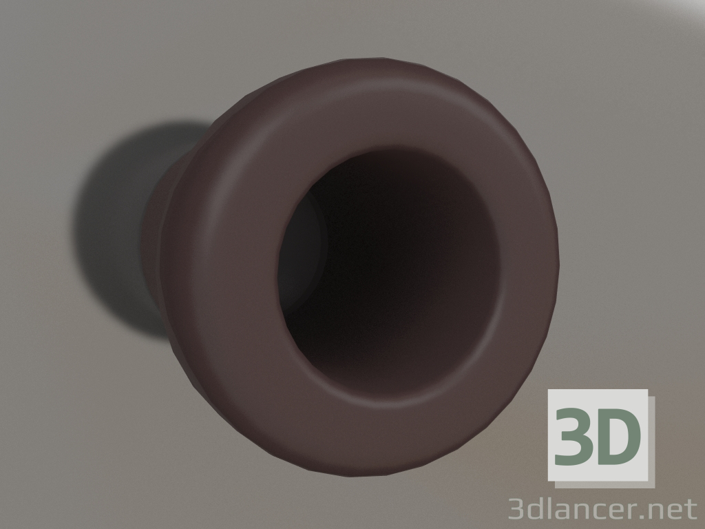 3d model Pasacables para salida de cable de la pared (marrón) - vista previa