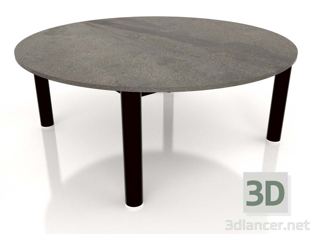 modèle 3D Table basse D 90 (Noir, DEKTON Radium) - preview