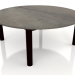 3d model Coffee table D 90 (Black, DEKTON Radium) - preview