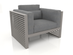 Lounge chair with a high back (Quartz gray)