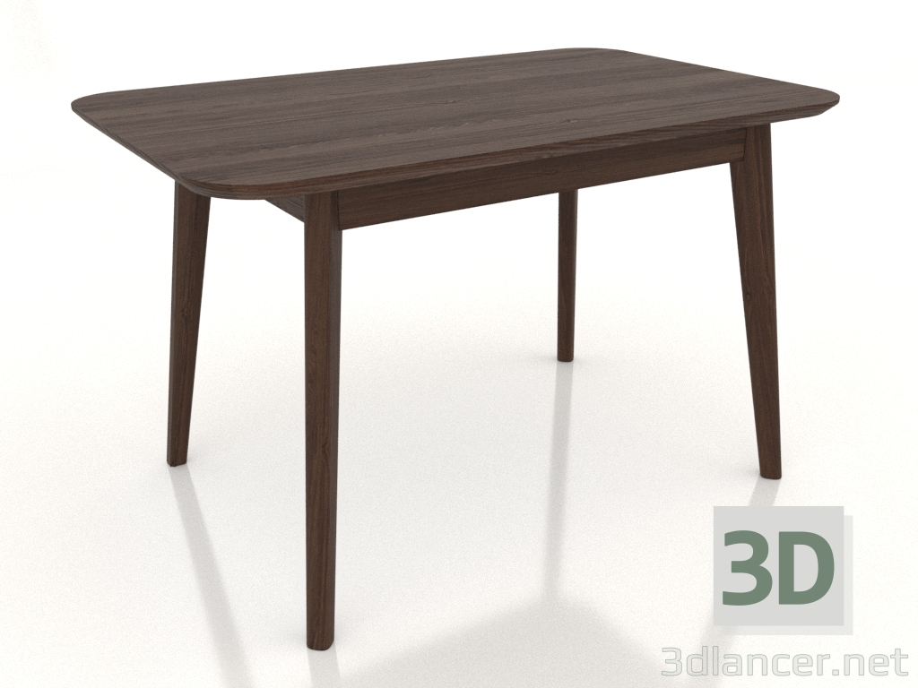 3d model Dining table 1200x750 mm (dark walnut) - preview