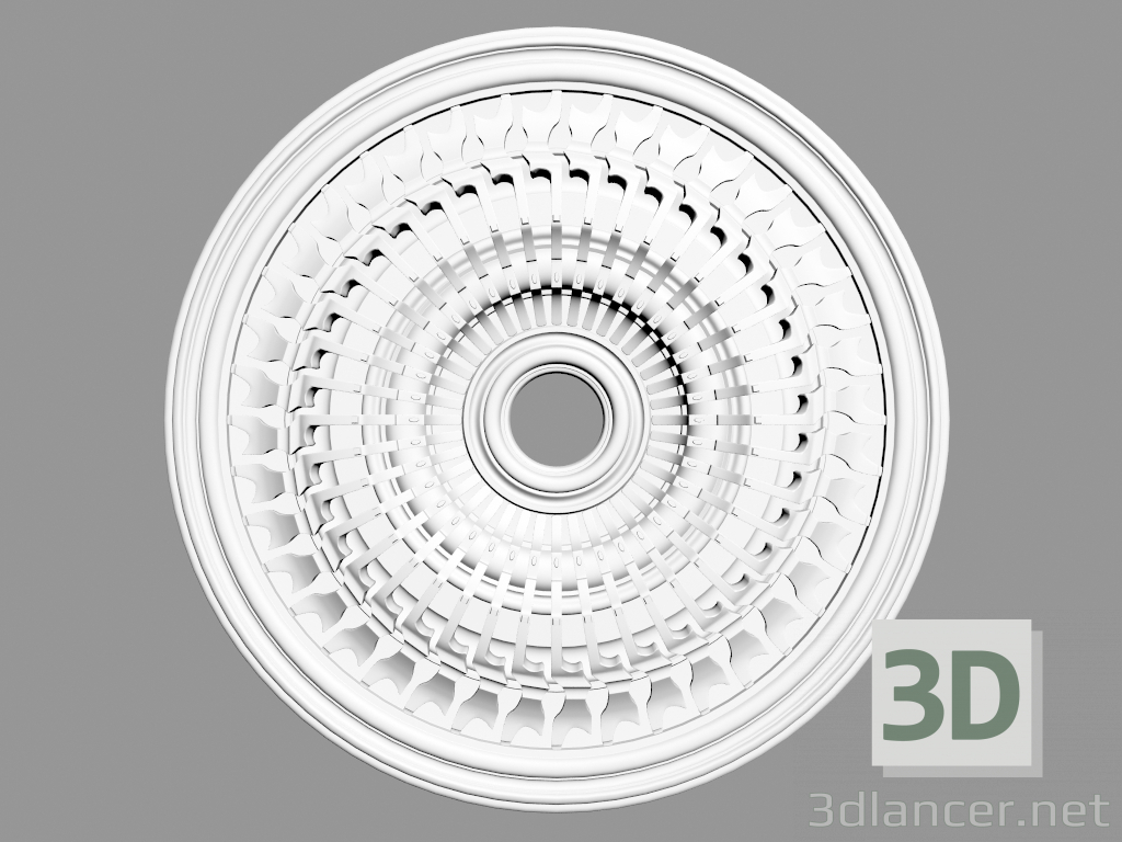 3D modeli Tavan çıkışı (P55) - önizleme