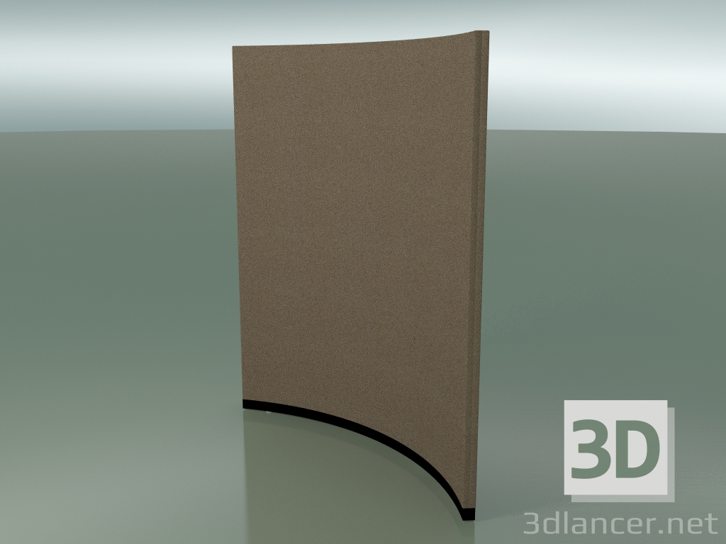 3D Modell Gebogene Platte 6405 (132,5 cm, 72 °, D 100 cm, massiv) - Vorschau