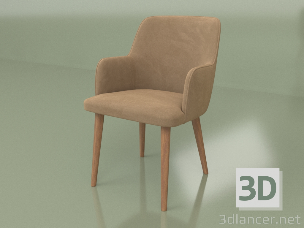 modello 3D Sedia Santino XL (gambe Tin-118) - anteprima
