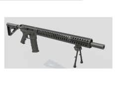 4 AR-15 DMR (मैक्स-पॉली से लो-पॉली) शामिल है
