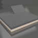 3d model Bed with back 200 (Sand) - preview