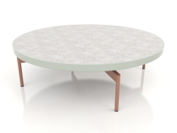 Round coffee table Ø120 (Cement gray, DEKTON Kreta)