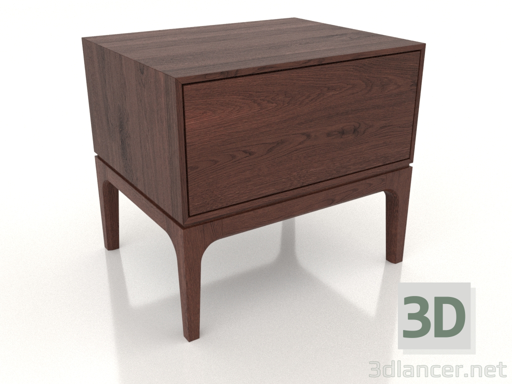 Modelo 3d Mesa de cabeceira FARGO 1 gaveta (carvalho tabaco) - preview Modelo 3d Mesa de cabeceira FARGO 1 gaveta (carvalho tabaco) - preview