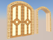 आंतरिक दरवाजा और मेहराब