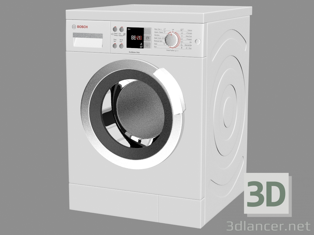 3D Modell Waschmaschine WAS32440AU - Vorschau