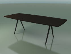 Soap-shaped table 5434 (H 74 - 100x240 cm, 180 ° legs, veneered L21 wenge, V44)