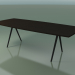 modèle 3D Table en forme de savon 5434 (H 74 - 100x240 cm, pieds 180 °, plaqué L21 wengé, V44) - preview