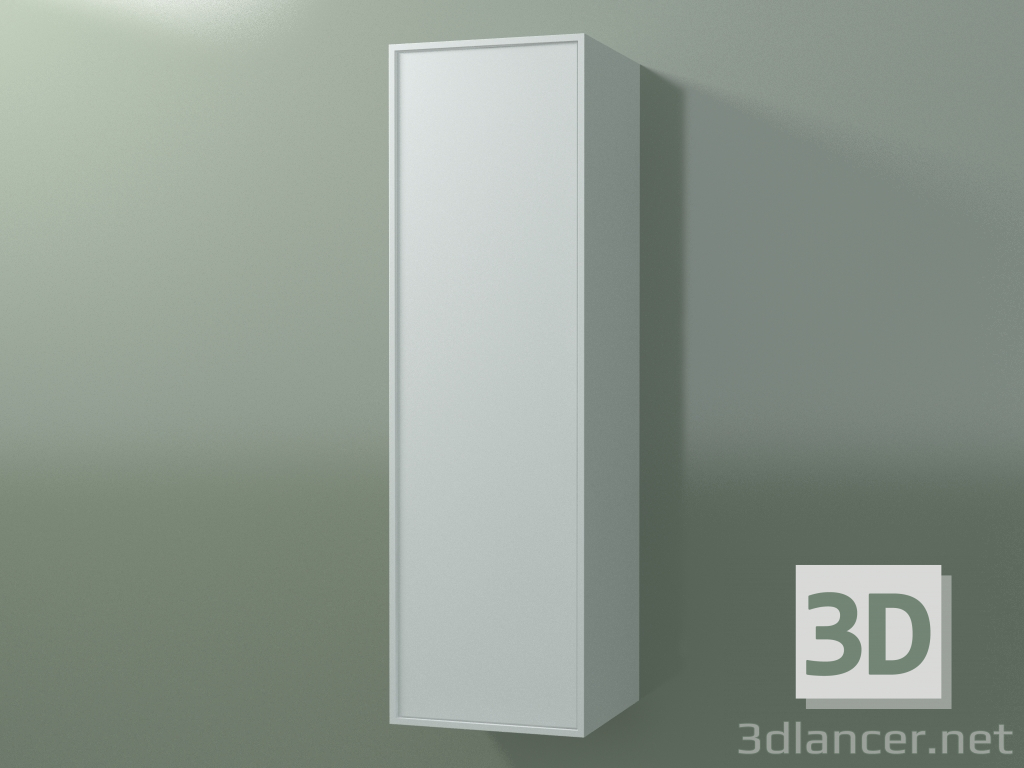 3D Modell Wandschrank mit 1 Tür (8BUBDDD01, 8BUBDDS01, Gletscherweiß C01, L 36, P 36, H 120 cm) - Vorschau