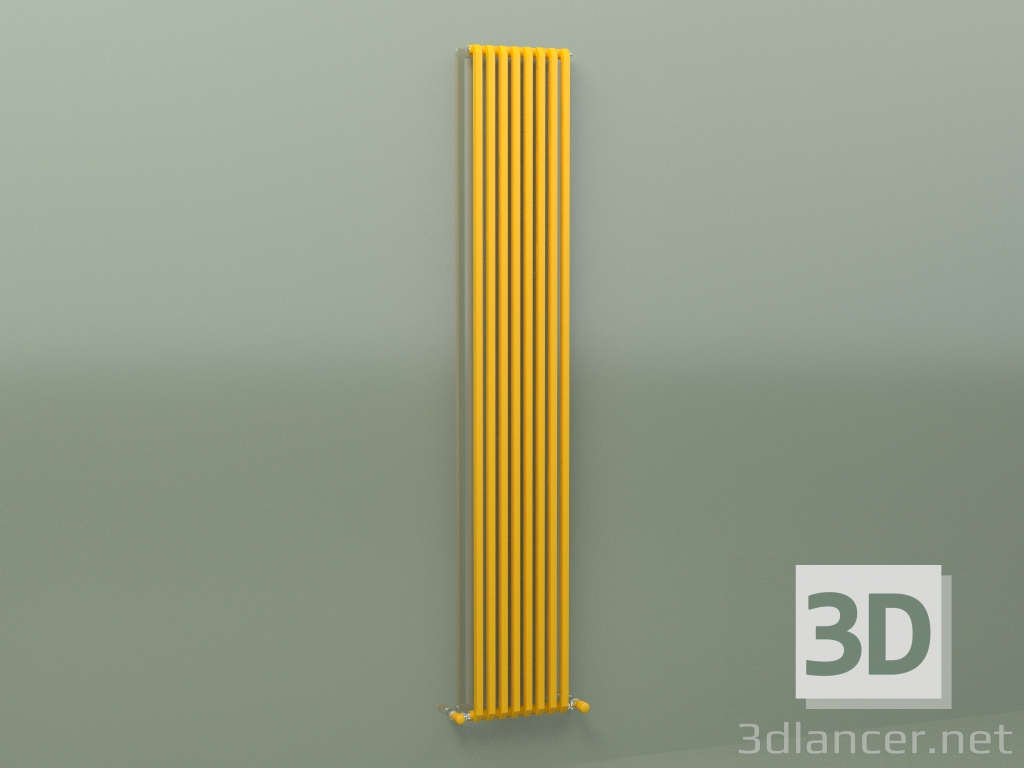 modèle 3D Radiateur SAX (H 2000 8 EL, jaune melon - RAL 1028) - preview